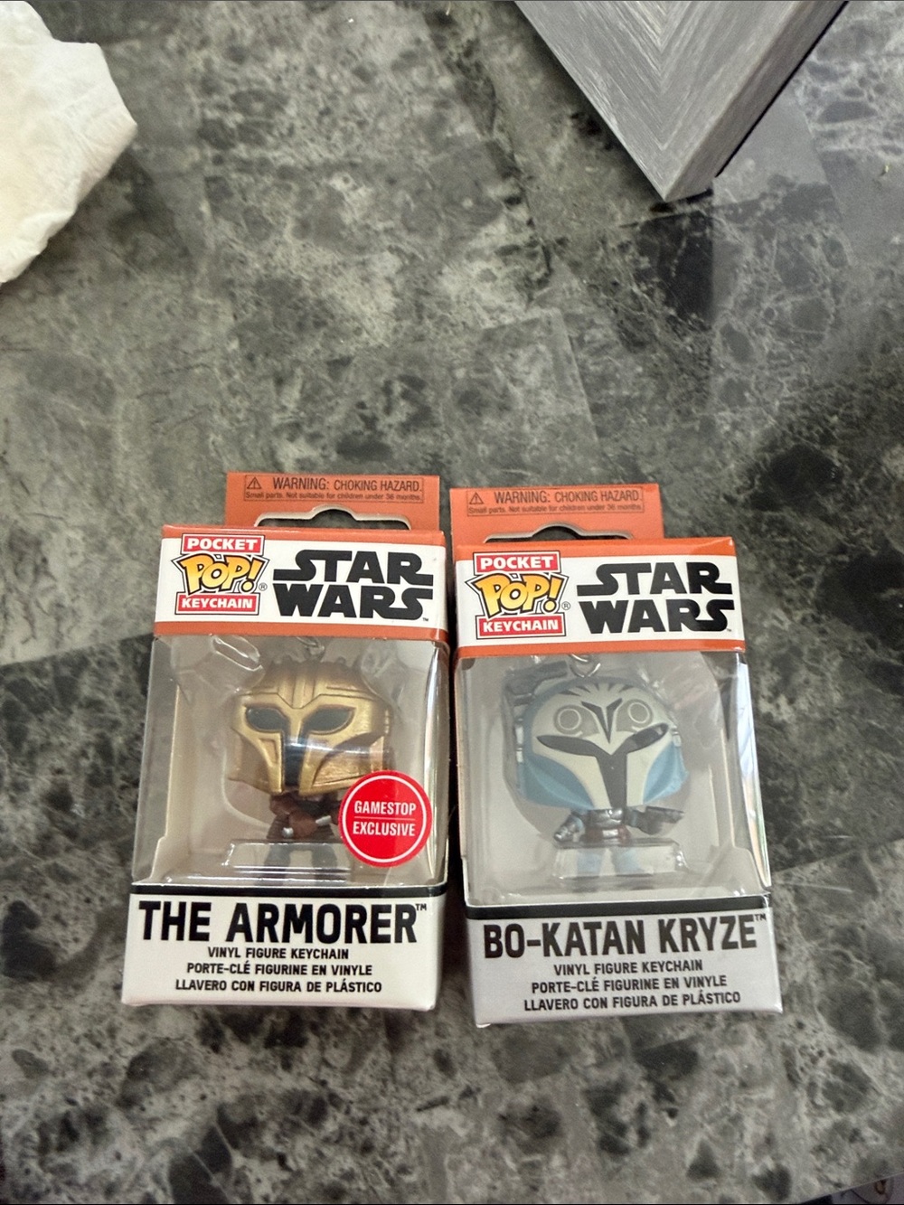 Funko Gold & Light Blue Star Wars Pocket Pop! Keychain Duo
